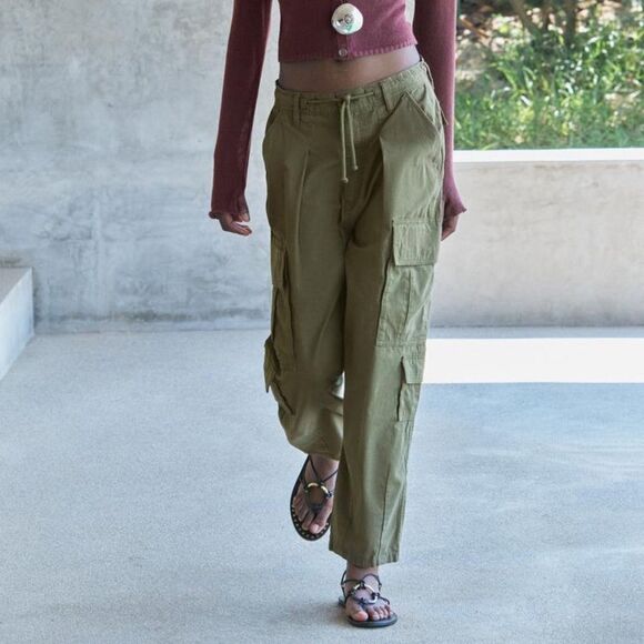ZARA LOOSE FIT CARGO PANTS ZW COLLECTION - Picture 13 of 13